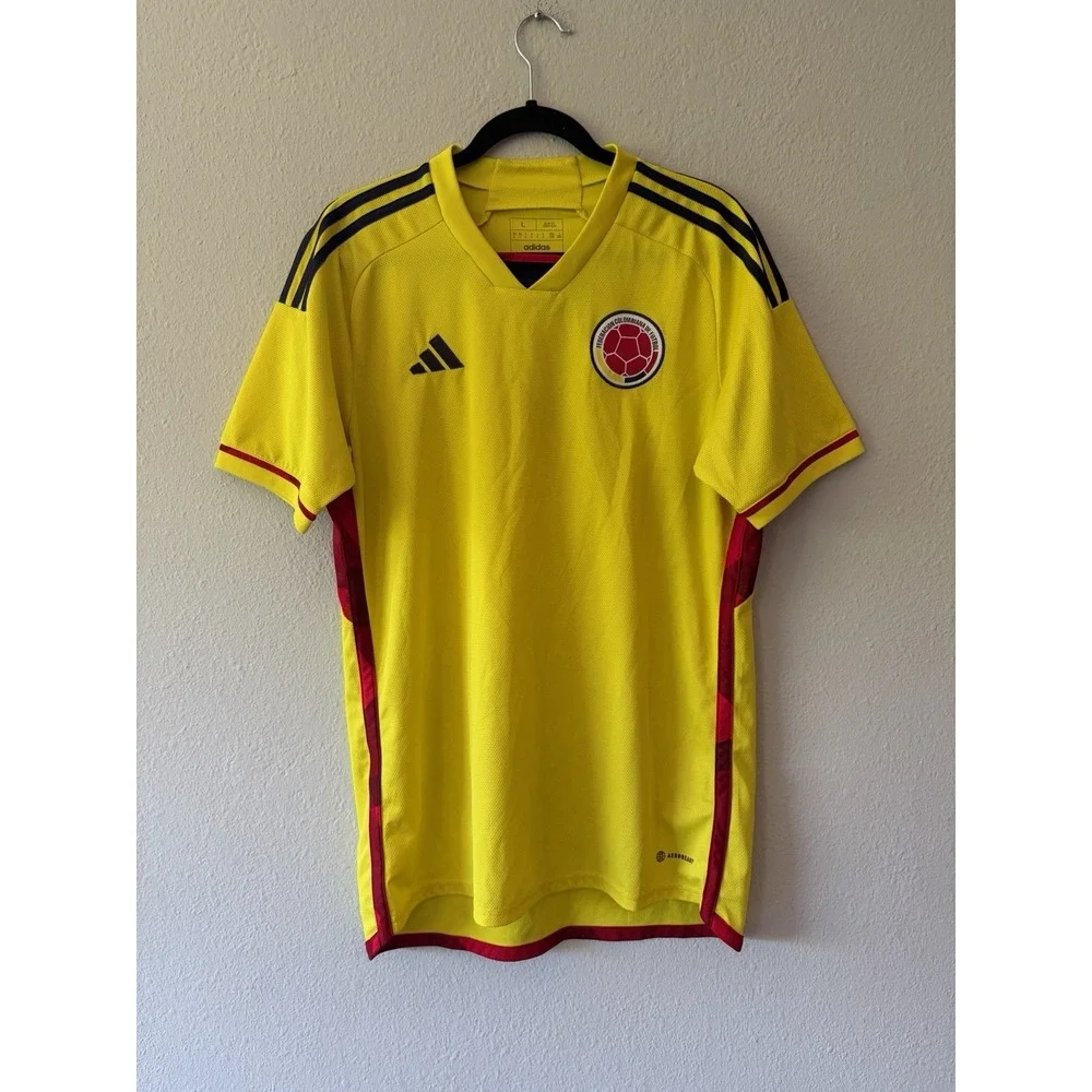 Adidas Colombia 22 Authentic Match Home Soccer Jersey HB9172 Mens Large